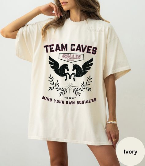 Team Caves Crescent City Fan Comfort Colors Shirt, SJM Merch,Bookish Gift