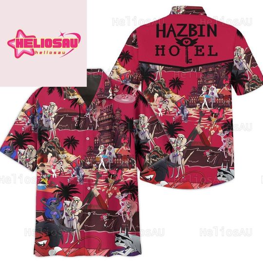 Hazbin Hotel Hawaiian Shirt, Charlotte Princess Button Shirt