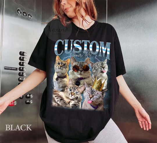 CUSTOM Bootleg Rap PET Shirt, Custom Photo - Vintage Graphic 90s T-shirt