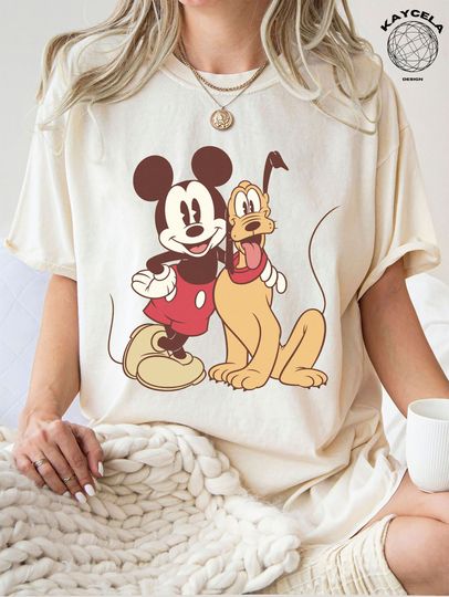Mickey & Friends Shirt, Mickey And Pluto Shirt, Vacation Shirt