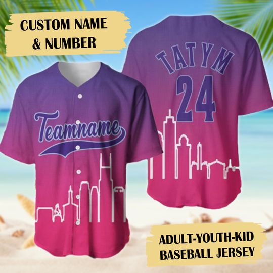 Personalize Nashville Baseball Jersey, Custom Baseball Shirt, Sport Lover Gift