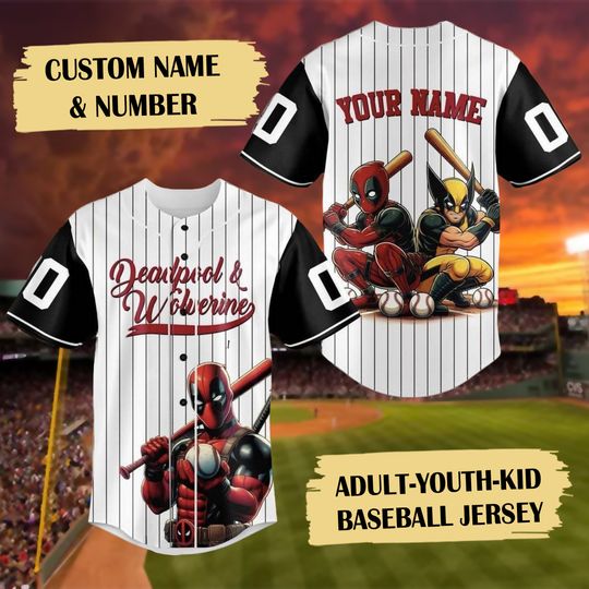 Personalize Superhero Lover Baseball Jersey, Custom Name Superhero Sport Jersey
