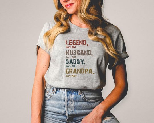 Legend Husband Daddy Grandpa Shirt, Gift for Grandpa Husband Shirt