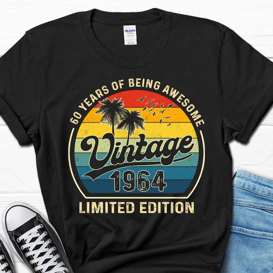 60th Birthday Gift, 60 Years Mens Shirt, 60th Birthday Awesome Gift, 60th Bday T-shirt