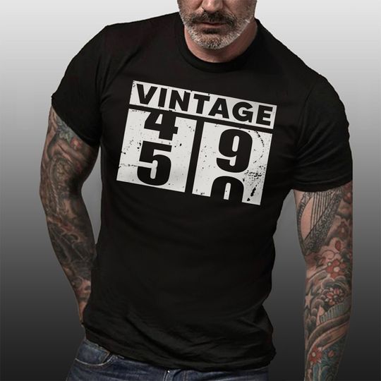 50th Birthday Gift T-shirt for Men, Dad, Husband Vintage 50 T-shirt, Funny Man T-shirt