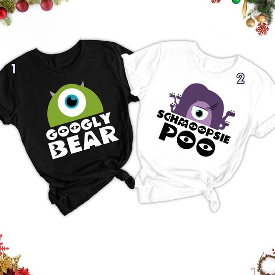 Googly Bear And Schmoopsie Poo Couple Shirt, Monsters Matching Shirt
