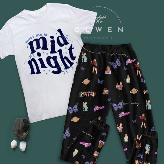 Meet Me At Midnights Pajamas Set, Taylor taylor version Pajamas For Women And Ki