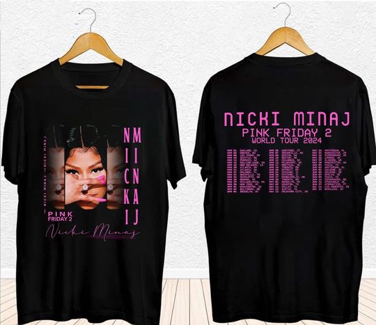 Nicki Minaj Unisex T- Shirt, Pink Friday 2 T-shirt, Nicki Minaj Tour T-Shirt