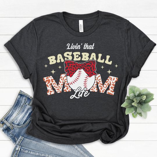 Baseball Mom Shirt, Mom Baseball Shirt, Baseball Mom Tshirt, Baseball Mama Shirt