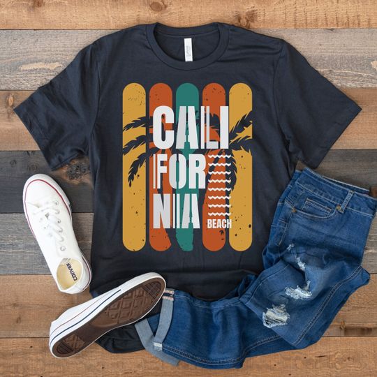 California Shirt, Beach Shirt, California Beach, Holiday Shirt, Adventure Shirt