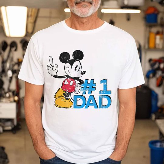 Mickey Mouse Best Dad Shirt, Mickey Number One Dad Shirt