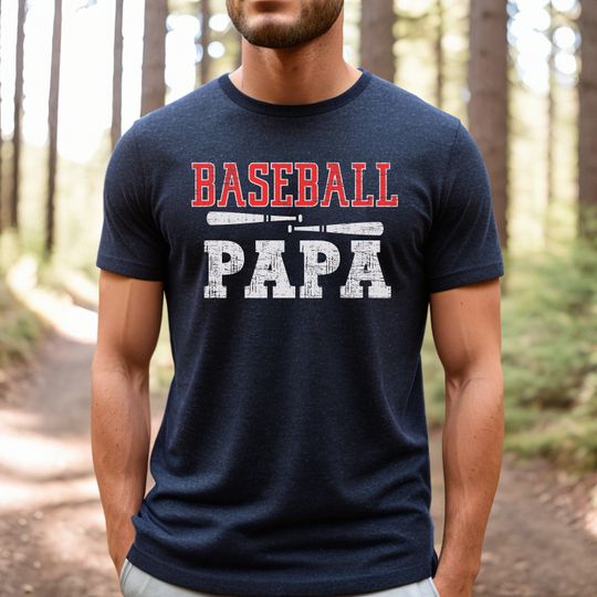 Papa Baseball Shirt, Papa Shirt for Baseball, Grandpa Baseball Shirt