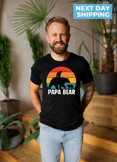 Papa Bear Shirt, Funny Dad Shirt, Papa Bear T-Shirt, Retro Fathers Day Shirt