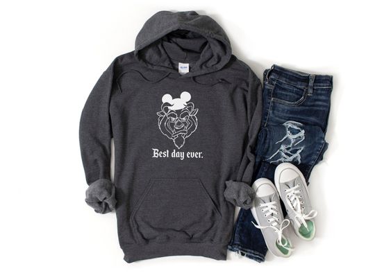 Best Day Ever Grumpy Beast Hoodie, Beauty and the Beast Hoodie, Dad Beast Hoodie