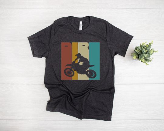 Dirt Bike, Dirt Bike Shirt, Motocross Shirt, Biker Vintage T-Shirt, Retro Motorcycle Tee