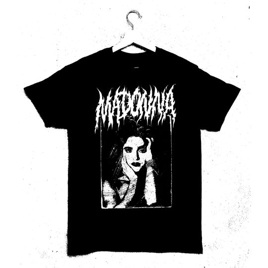 MADONNA black metal / rock band t-shirt