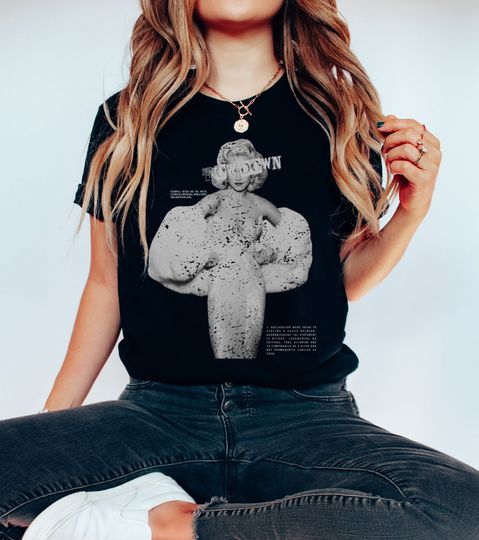 Retro 80s Madonna T-shirt, Material Girl Tee, Vintage Black