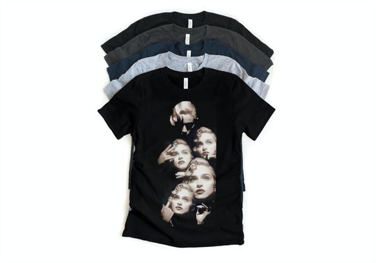 Madonna Retro T-Shirt, Madonna Black White Shirt, Music Shirt