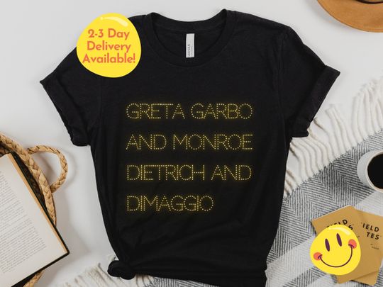 Vogue Greta Garbo shirt for women Concert shirt Birthday Gift