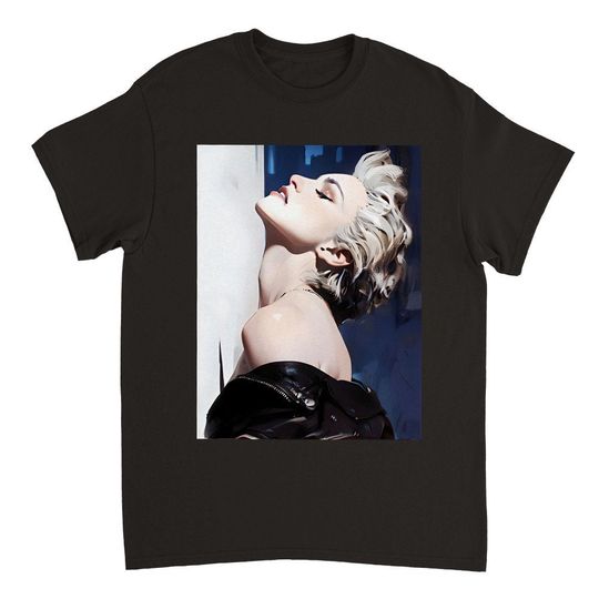 Madonna Iconic Art Heavyweight Unisex Crewneck T-shirt