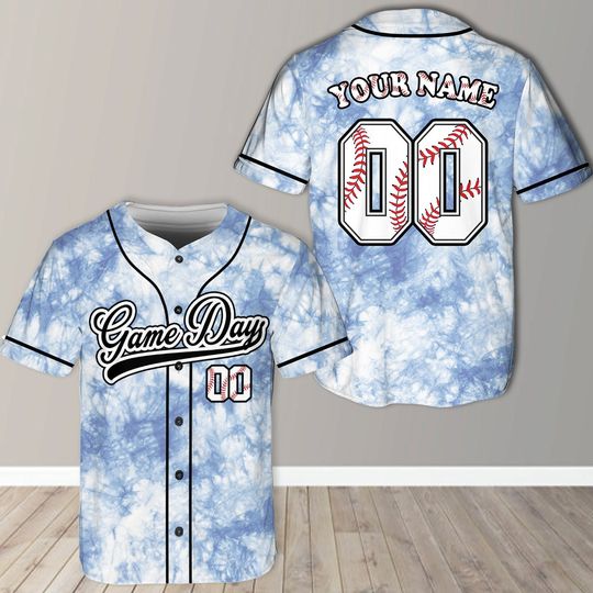 Personalized Game Day Baseball Jersey, Custom Name Number Baseball Jersey Shirt