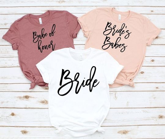Bachelorette Party Shirt, Brides Babes Shirt, Babe of Honor Shirt, Bridesmaid Shirt