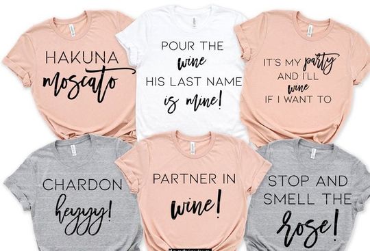 Pour The Wine His Last Name Is Mine, Bride On Cloud Wine, Winery Bachelorette