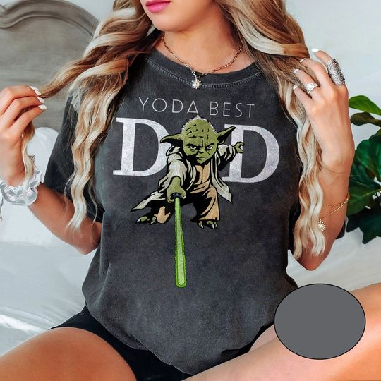 Retro Star Wars Yoda Best Dad Shirt, Galaxy'S Edge Trip T-shirt