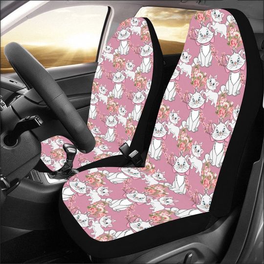 Marie Car Seat Covers | Aristocats Seat Covers | Cats Seat Cover | Car Seat Protector |