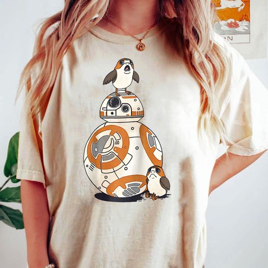 Star Wars Porg Bb-8 Droid Shirt, Star Wars Day Disney Shirt