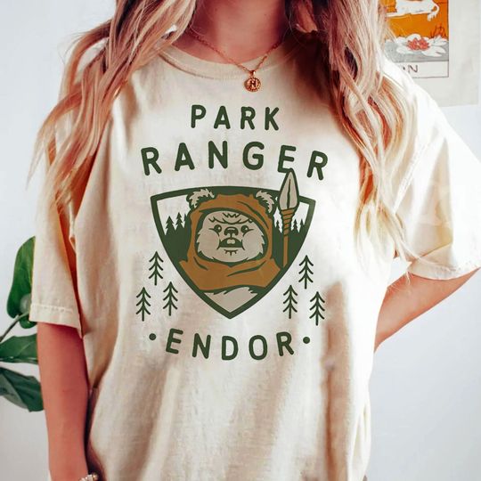 Retro Star Wars Ewoks Endor Shirt, Park Ranger Andor Disney Shirt