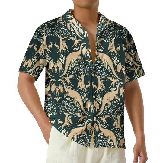 Mothman Hawaiian Shirt, Mythical Creature Hawaii Shirt, Mothman Monster, Mothman Gift