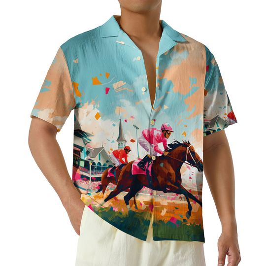 Secretariat Horse Racing Hawaii Shirt, Aloha Kentucky Derby Shirt, Horse Racing Shirt