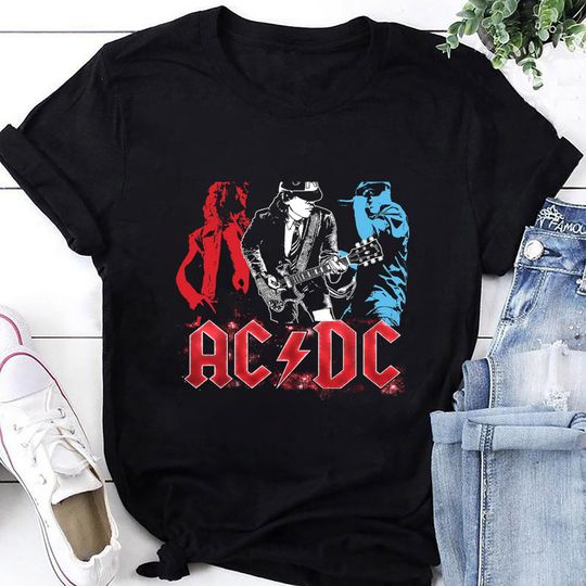 AC-DC Vintage T-Shirt, AC-DC Shirt Fan Gifts, AC-DC Graphic Tee, AC-DC Retro Shir