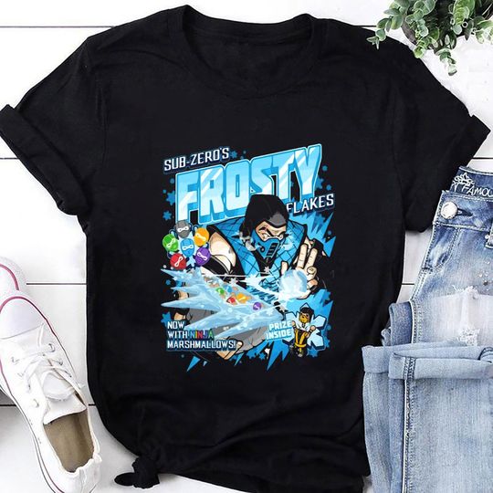 SUB-ZEZO Mortal Kombat Parody Frosty Video Game T-Shirt, Mortal Kombat Subzero Shirt