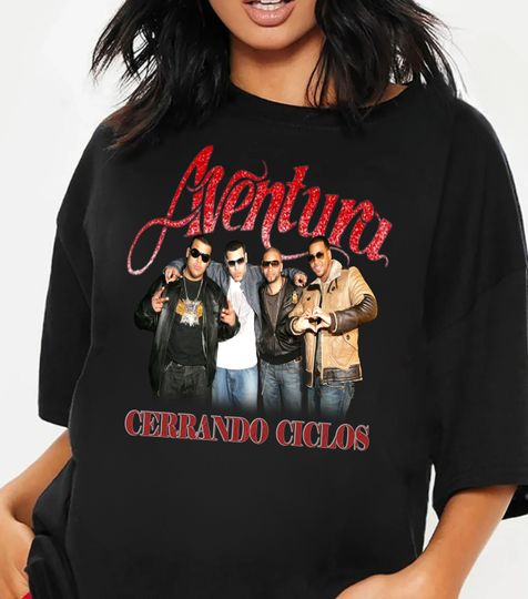 2024 Aventura Tour, Cerrando Ciclos shirt, Aventura Concert Group Shirt