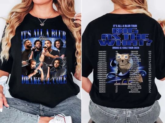 Drake J Cole Big As The What Tour 2024 Shirt, Drake Fan Shirt, J Cole Concert Shirt