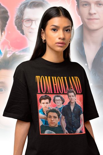 Tom Holland Retro Classic Tee -  Tom Holland Fan Gift for her or him - Tom Holland Fan Merch