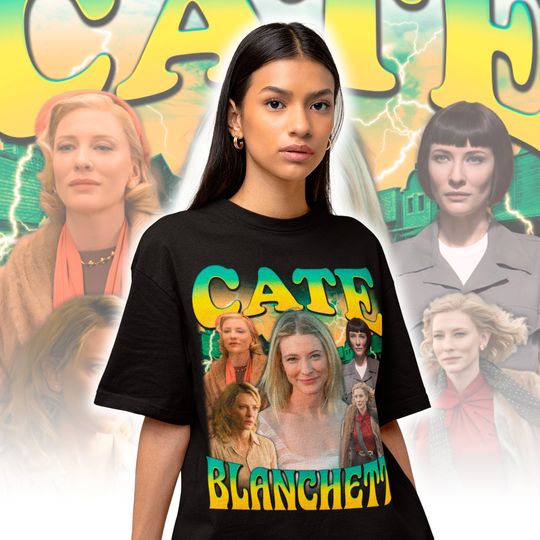 Retro Cate Blanchett T-shirt -  Cate Blanchett Merch - Cate Blanchett Fan Gift for her or him