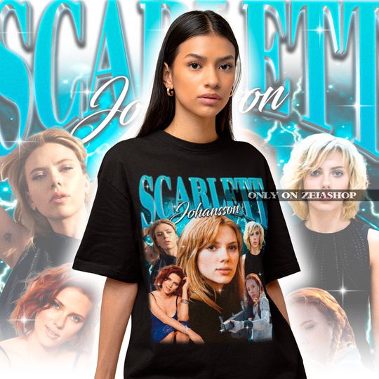 Scarlett Johansson Retro Shirt - Scarlett Johansson Merch - Scarlett Johansson Fan Gift