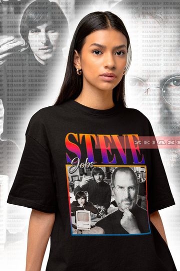 Retro Steve Jobs T-shirt - Steve Jobs Fan Gift - Steve Jobs CEO Shirt - Steve Jobs Tee