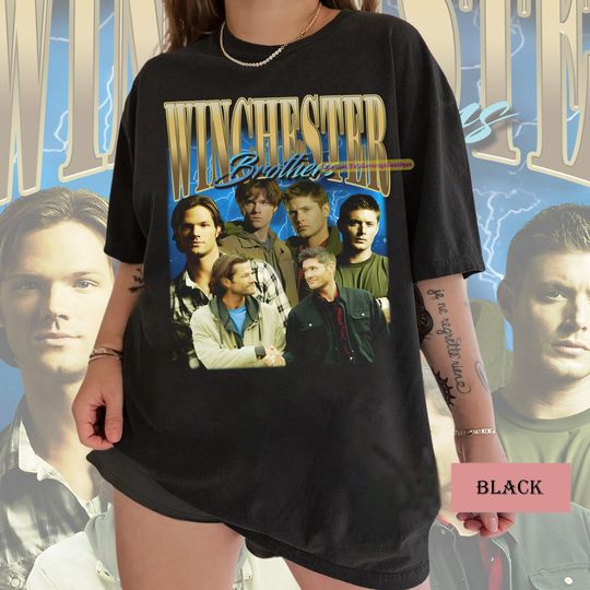 Retro Dean Winchester Supernatural Shirt, Jensen Ackles Actor Shirt
