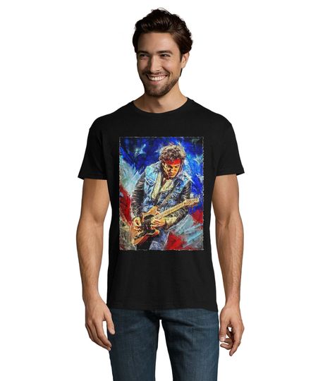 Bruce Springsteen Flag Guitar T-Shirt