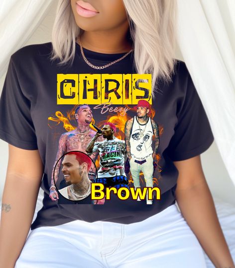 Chris Brown Tshirt, Fan of Chris brown, Chris Beezy Tees, Vintage Chris Brown Shirt
