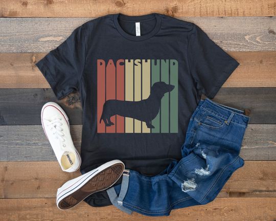 Dachshund Shirt, Retro Vintage Dachshund, Gift for Dachshund Lover, Dachshund Dog Owner
