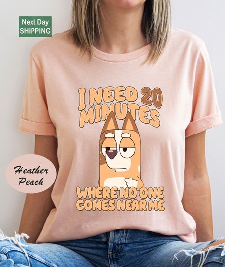Funny Mom Shirt, Cartoon Shirt, I Need 20 Minutes Where No One Comes Near Me Shirt