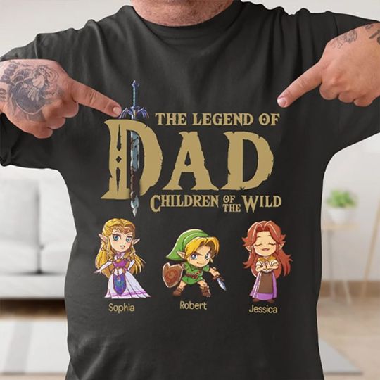 Dad The Legend Of Dad T Shirt, Zelda Dad Shirt, Zelda T Shirt