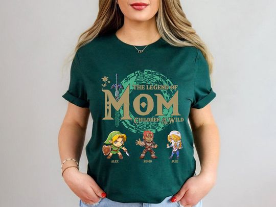 Personalized The Legend Of Mom Shirt, Zelda Mom Shirt, Custom Zelda Shirt
