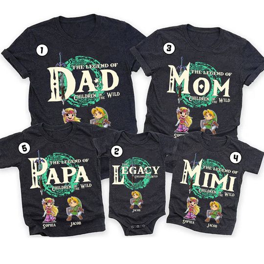Legend of Zelda Legend Of Dad Father Day Shirt | Children Of The Wild Dad Shirt