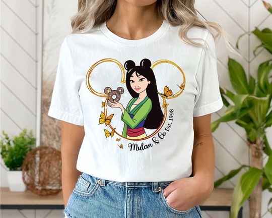 Mulan Disney Shirt, Mulan Mickey Ear  T-shirt, Princess Mulan Shirt